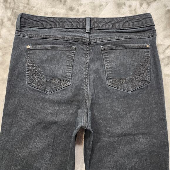 Gloria Vanderbilt Jeans Womens 10 SHORT Black Mid Rise Straight Leg Stretch - Picture 4 of 14